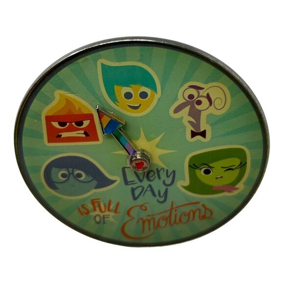 Disney Store Inside Out Metal Emotions Dial Charm Clip Backpack Bag Replacement - Picture 8 of 11